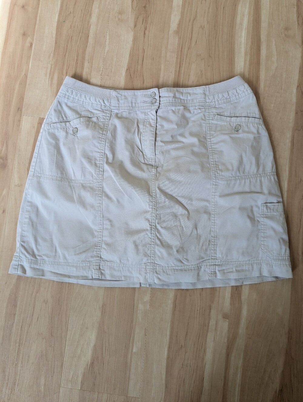 Karen Scott Women's Cream Utility Skort